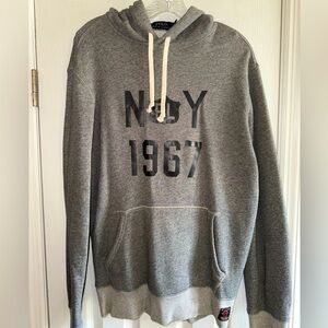 Ralph Lauren Grey Hoodie Sweatshirt Size Medium.